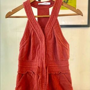 Beautiful rust colored Rebecca Minkoff cargo Dress excellent used condition